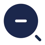 Rounded Magnifer Zoom Out SVG Icon